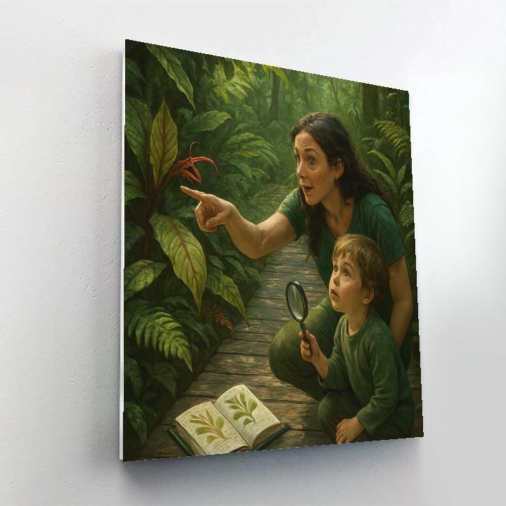 Rainforest Boardwalk Discovery Numbered painting kits