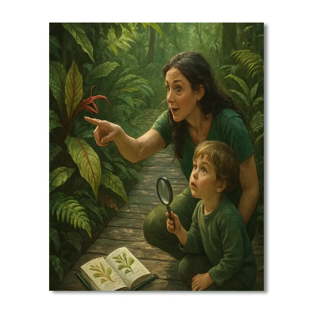 Rainforest Boardwalk Discovery Numbered painting kits
