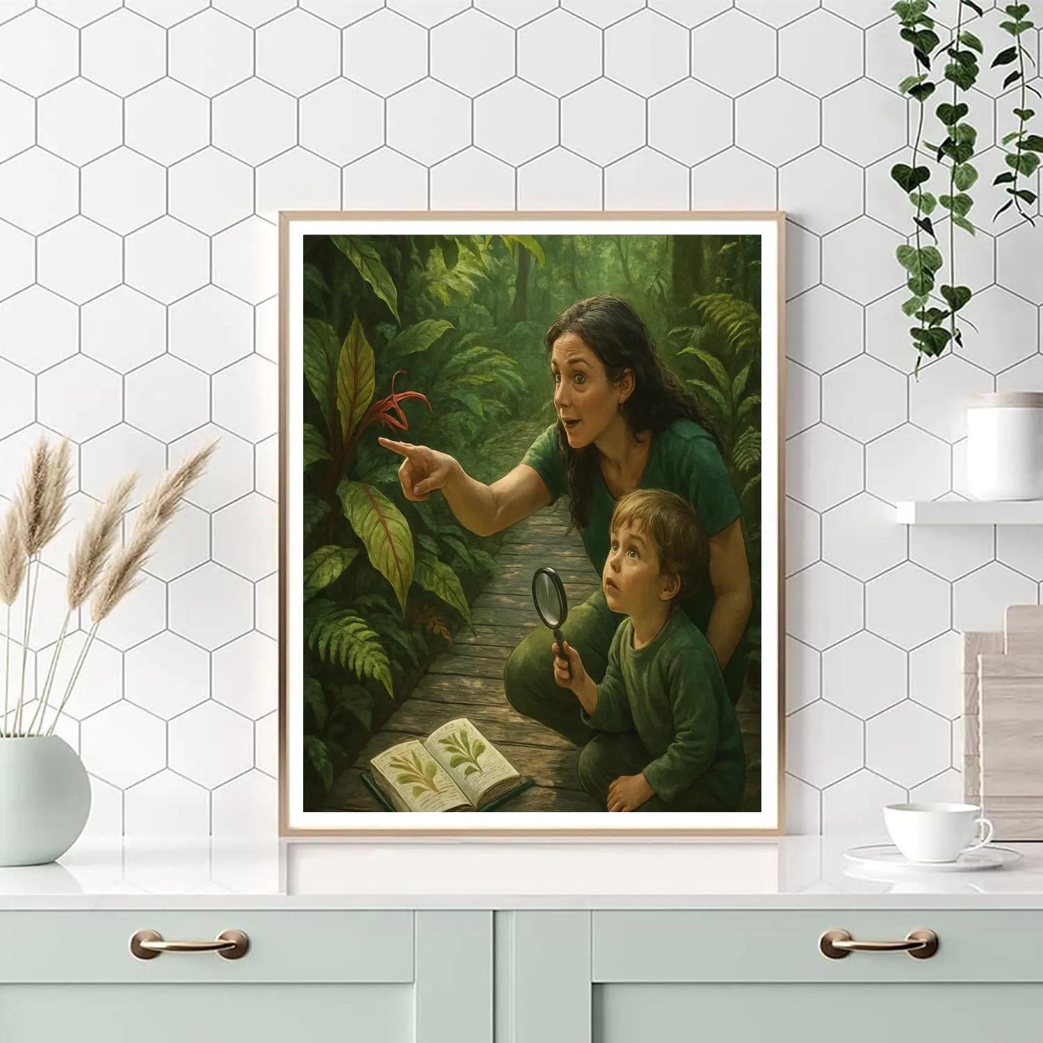 Rainforest Boardwalk Discovery Numbered painting kits