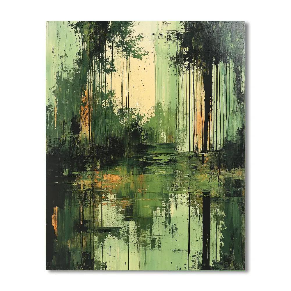 Jackson Pollock Inspired Forest Rhythm Painting by numbers kit