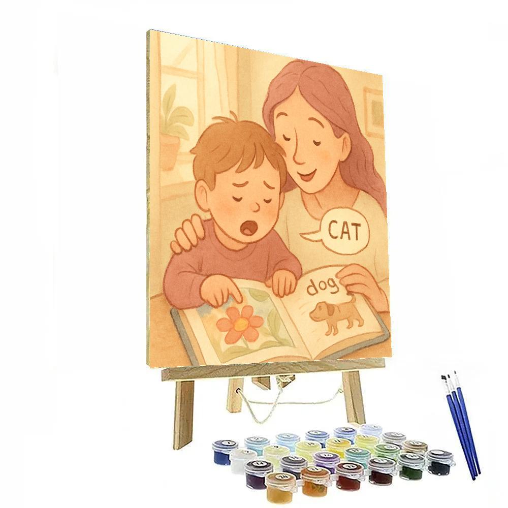 Teaching To Read Aloud Number painting