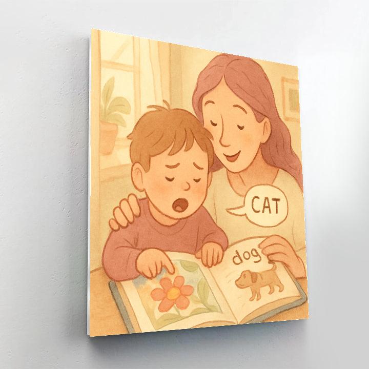 Teaching To Read Aloud Number painting