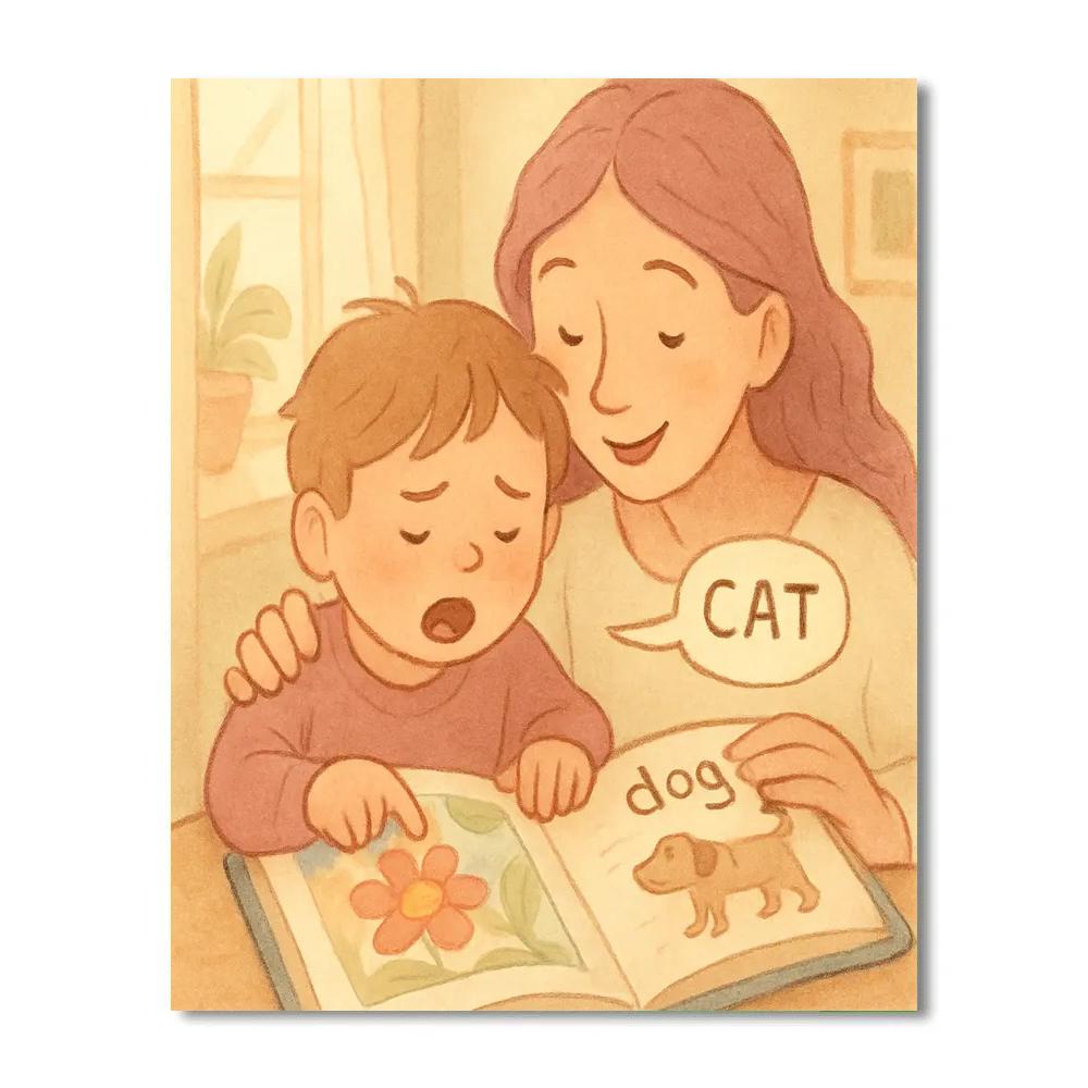 Teaching To Read Aloud Number painting