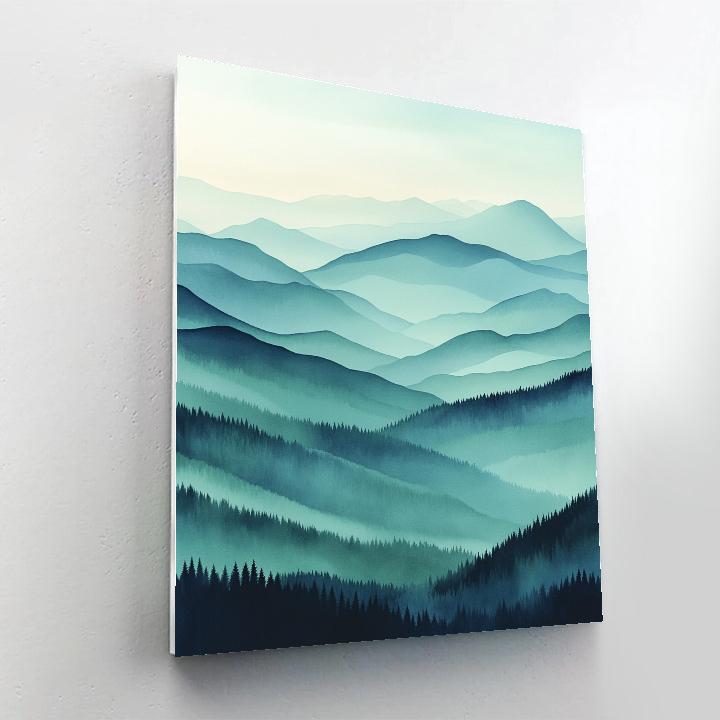 Mark Rothko Inspired Mountain Mist paint by color