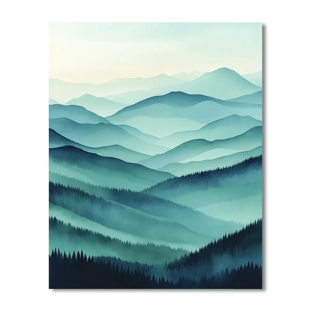 Mark Rothko Inspired Mountain Mist paint by color