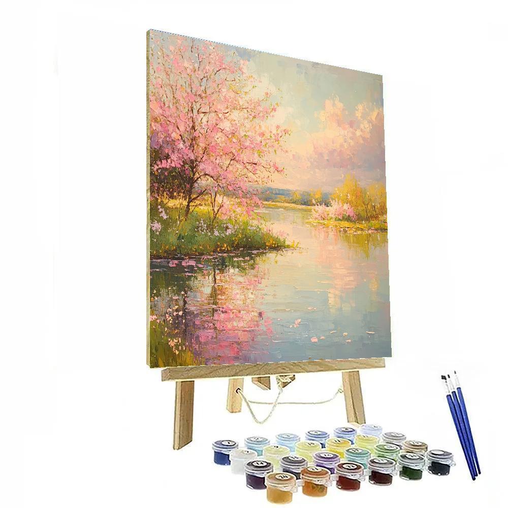 Claude Monet Inspired Orchard Blossom Painting by numbers kit