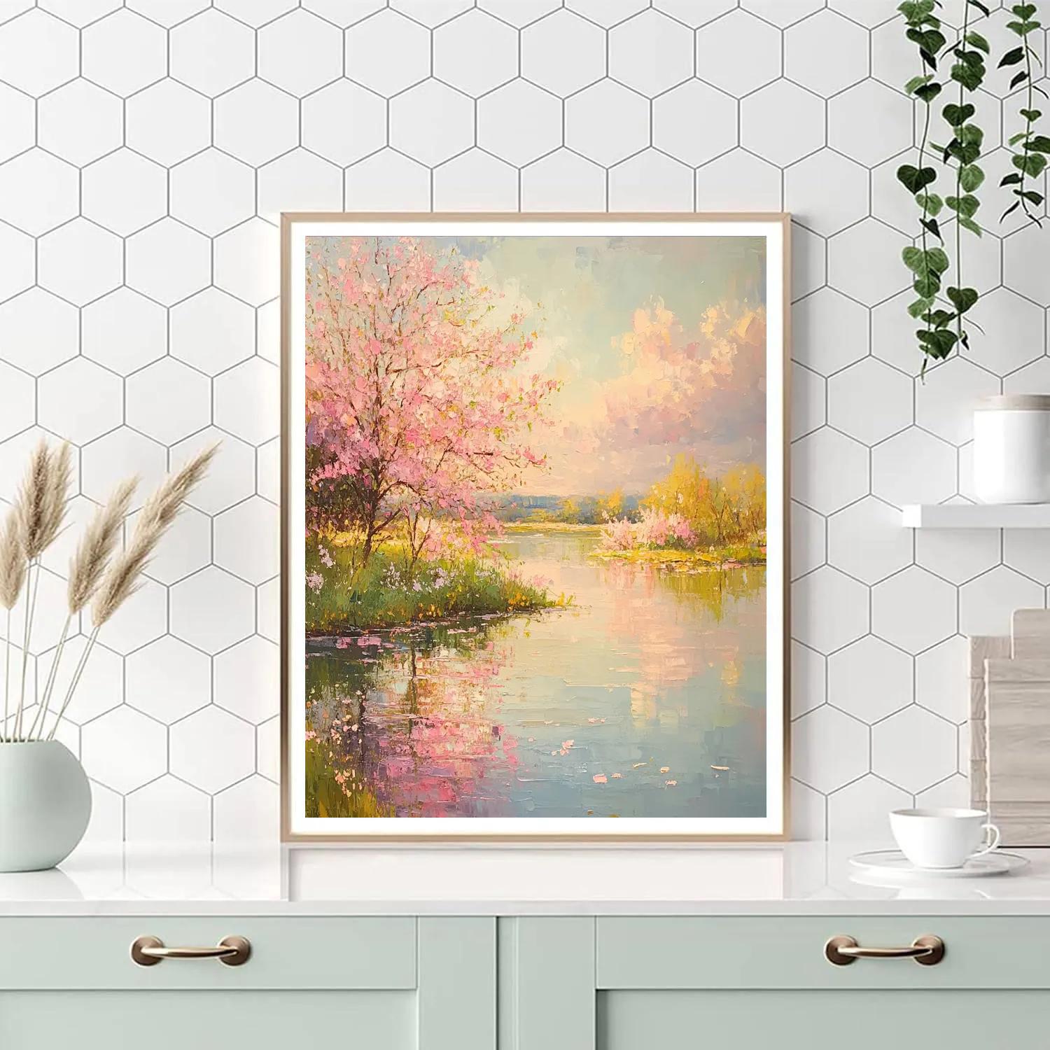 Claude Monet Inspired Orchard Blossom Painting by numbers kit
