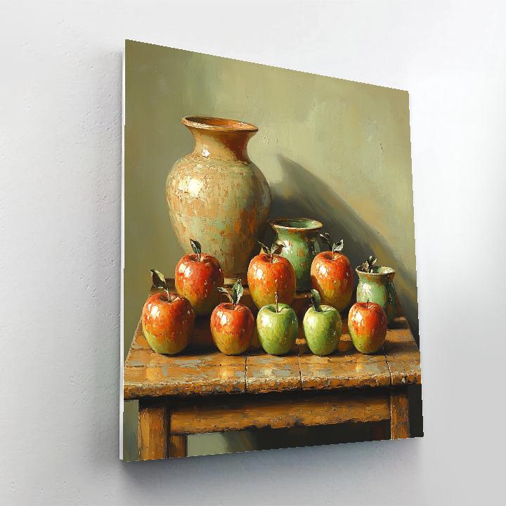 Cezanne Inspired Still Life With Apples DIY paint by numbers