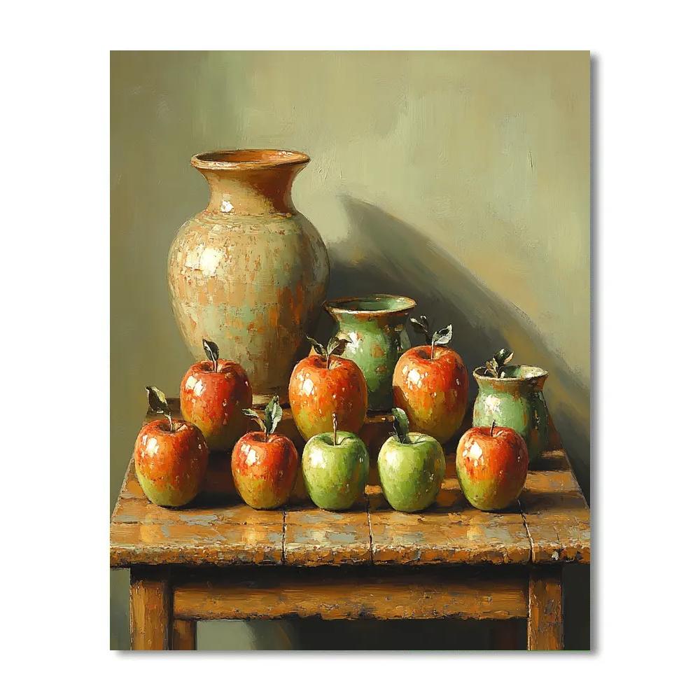 Cezanne Inspired Still Life With Apples DIY paint by numbers