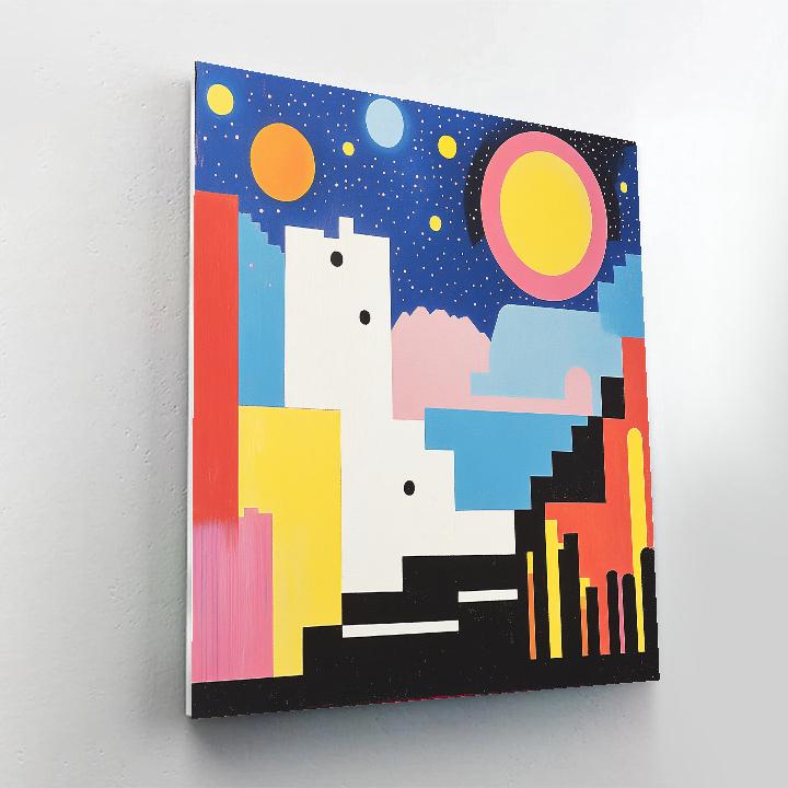 Miró Inspired Celestial Playground Paint by numbers kits