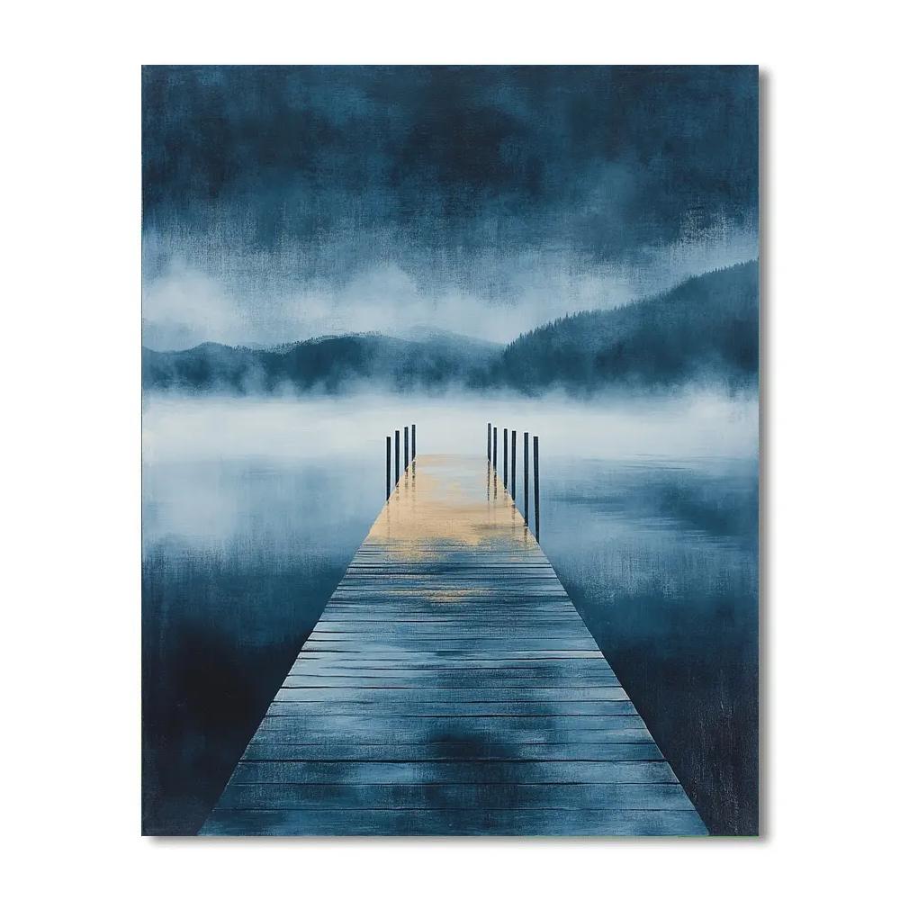 Whistler Inspired Foggy Pier Paint by numbers kits