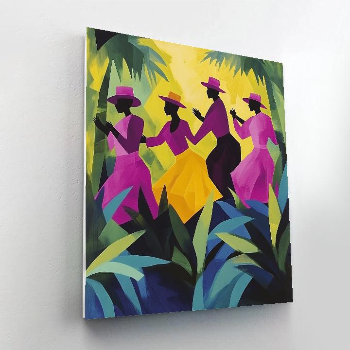 Gauguin Inspired Tropical Dancers Paint by numbers kits