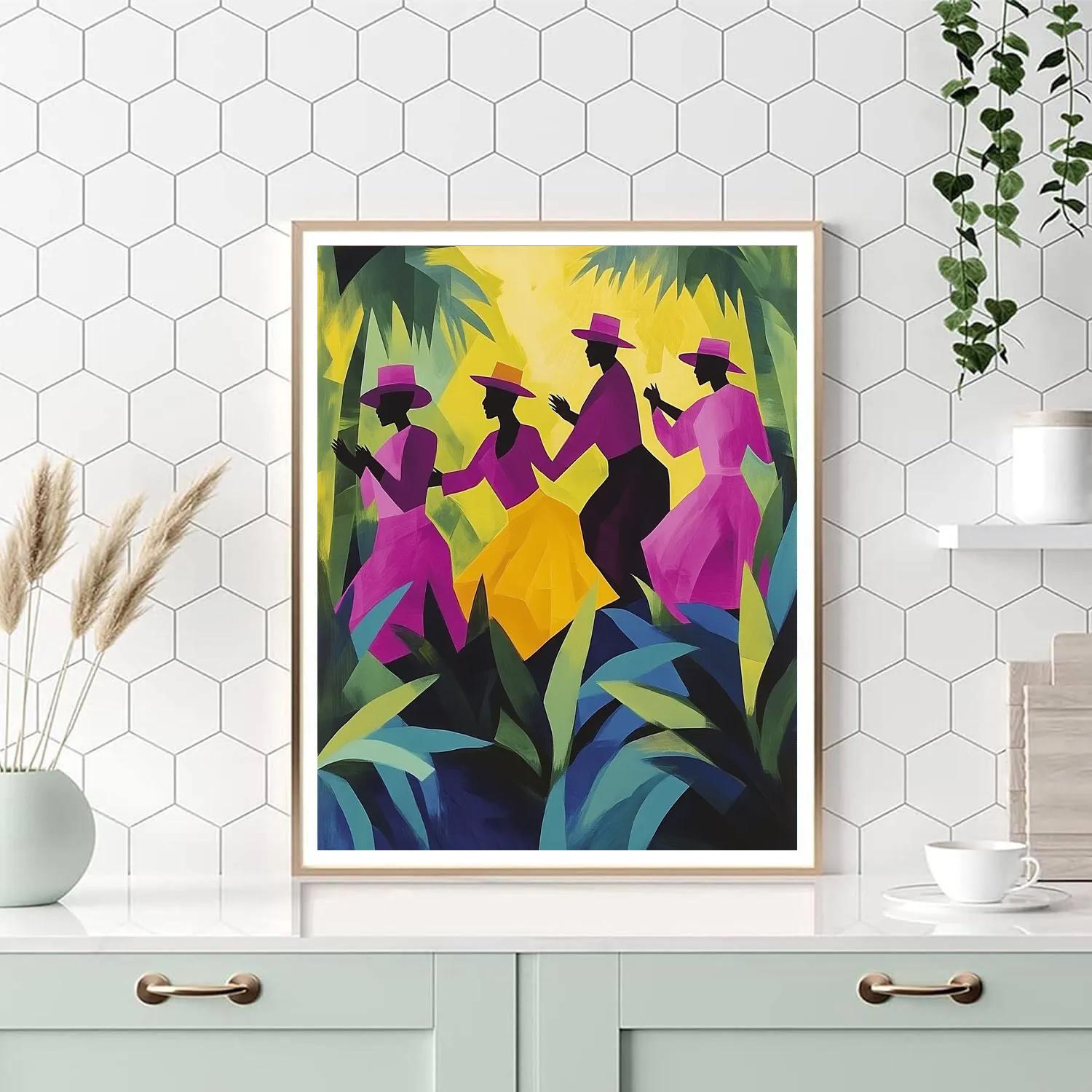 Gauguin Inspired Tropical Dancers Paint by numbers kits