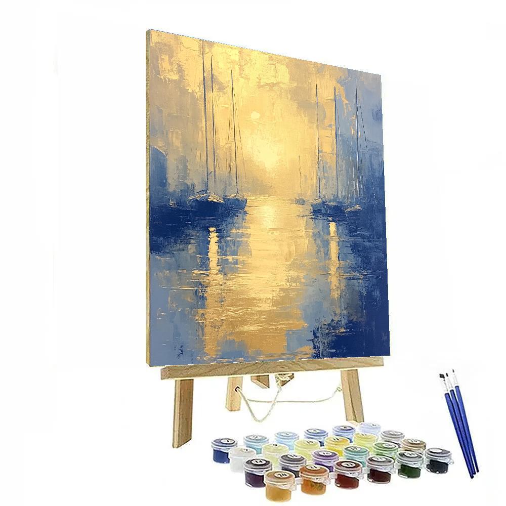 Turner Inspired Misty Harbor paint by color