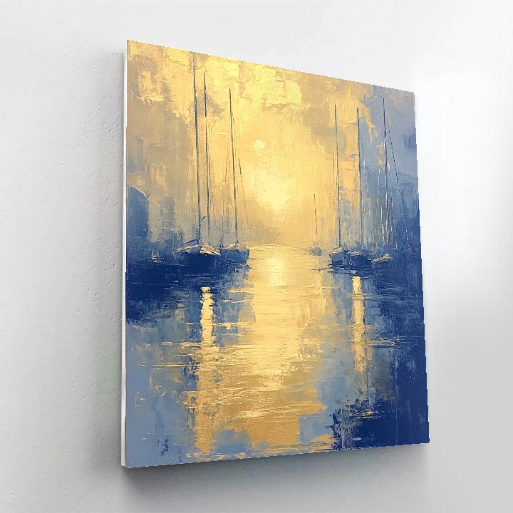 Turner Inspired Misty Harbor paint by color
