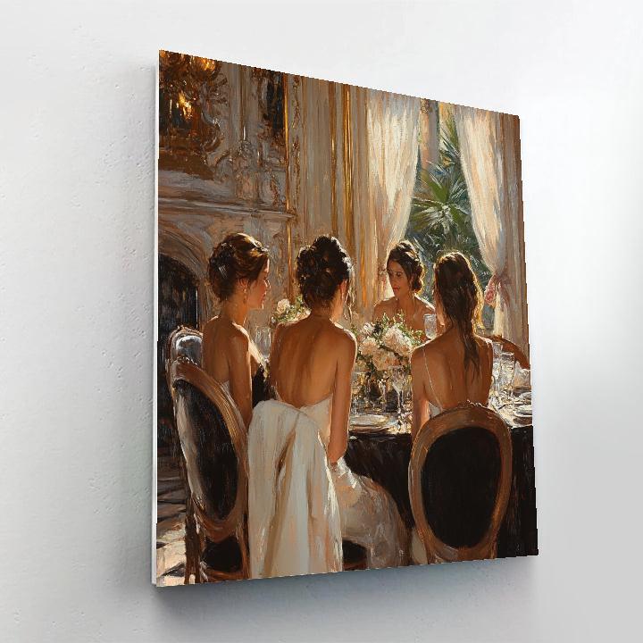 Sargent Inspired Evening Salon Numbered painting kits