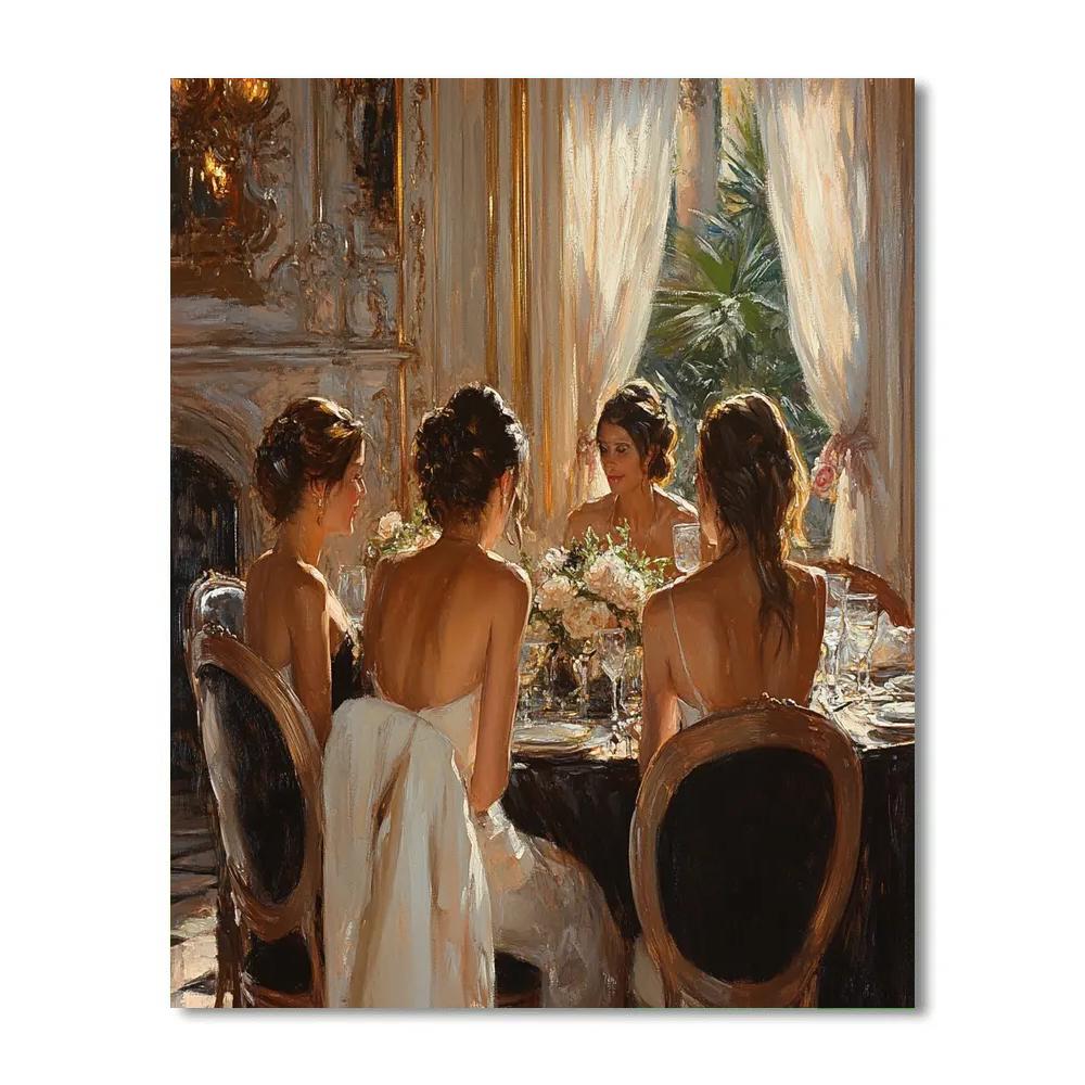 Sargent Inspired Evening Salon Numbered painting kits