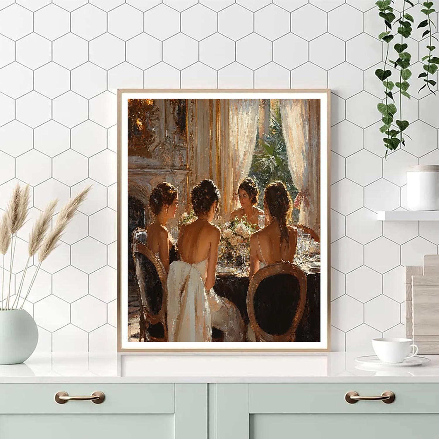 Sargent Inspired Evening Salon Numbered painting kits
