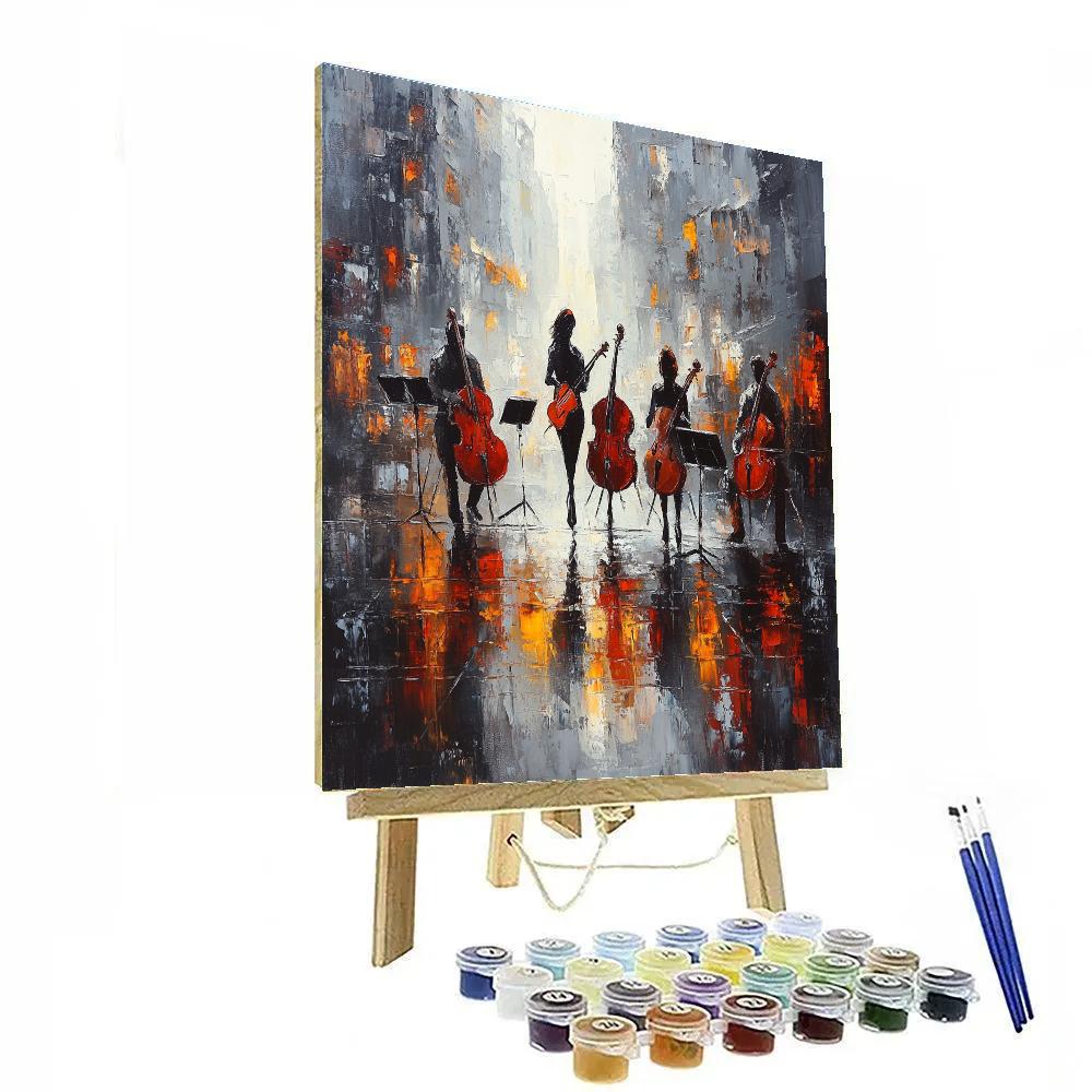Manet Inspired Street Musicians painting number kit