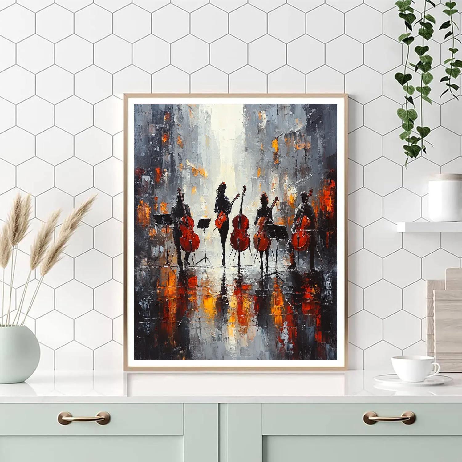 Manet Inspired Street Musicians painting number kit