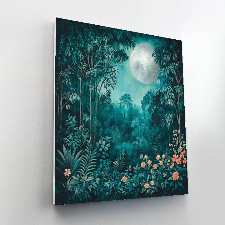 Rousseau Inspired Moonlit Jungle Painting by numbers kit