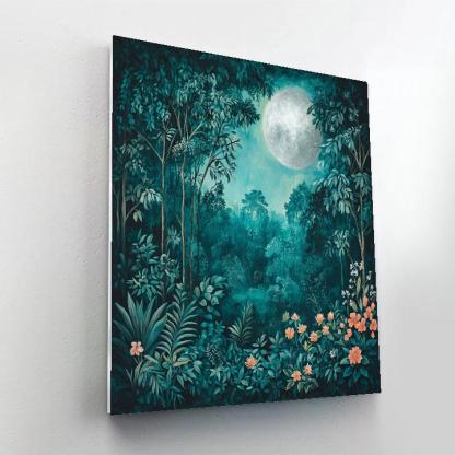 Rousseau Inspired Moonlit Jungle Painting by numbers kit