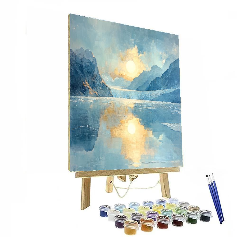 JMW Turner Inspired Glacier Light paint by number