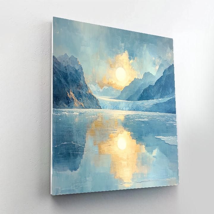 JMW Turner Inspired Glacier Light paint by number