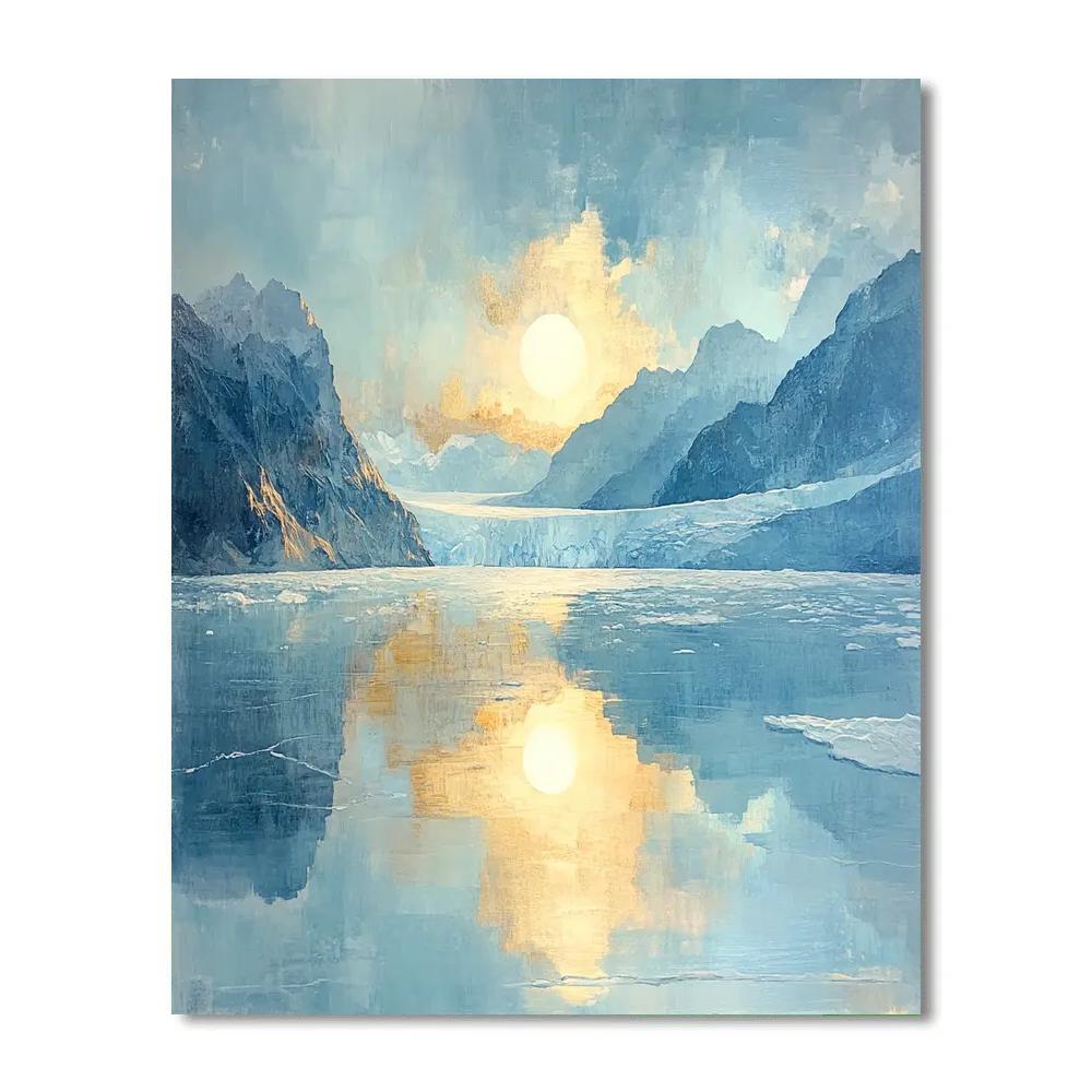 JMW Turner Inspired Glacier Light paint by number