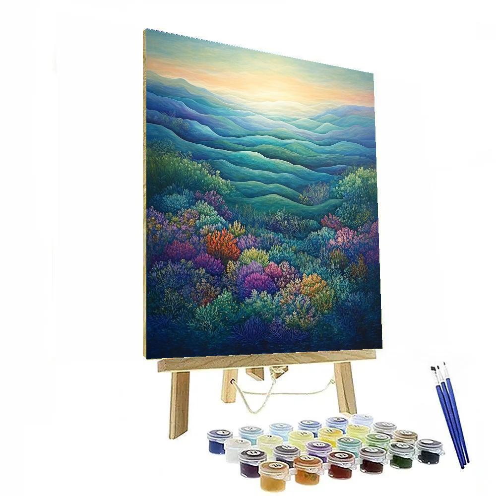 Rothko Inspired Coral Reef painting number kit
