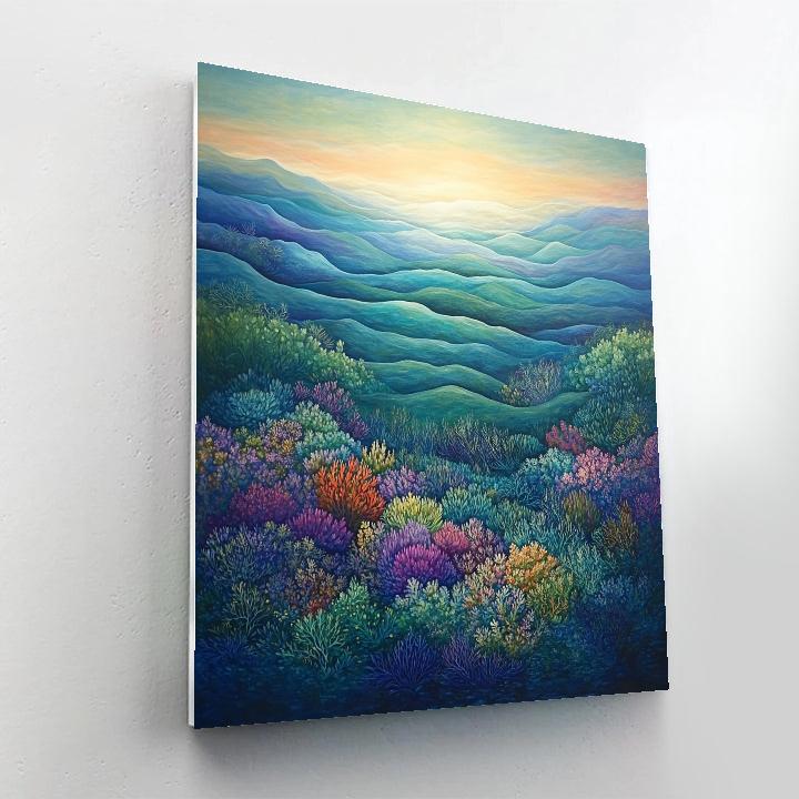 Rothko Inspired Coral Reef painting number kit