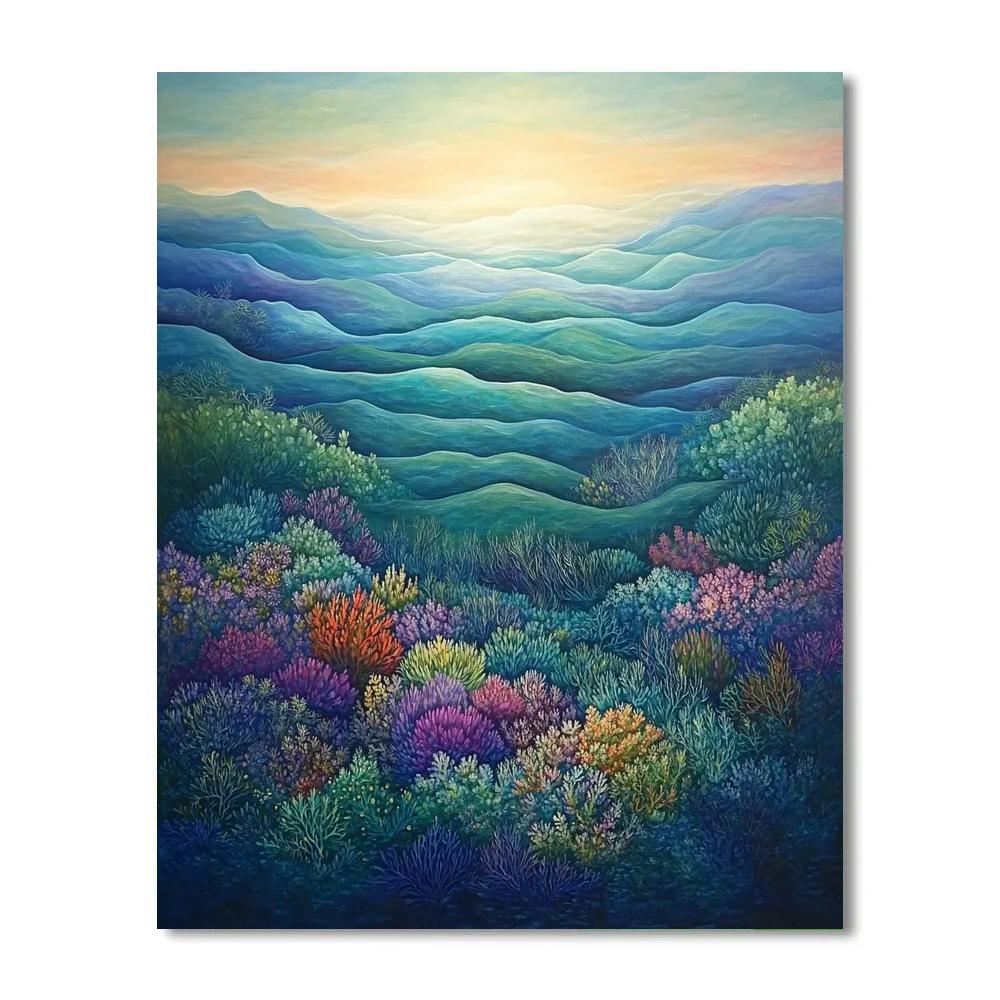 Rothko Inspired Coral Reef painting number kit