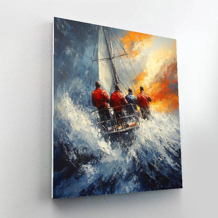 Delacroix Inspired Sea Voyage DIY paint by numbers