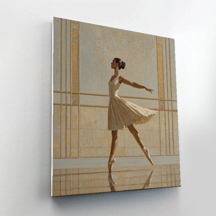 Ingres Inspired Poised Dancer Numbered painting kits