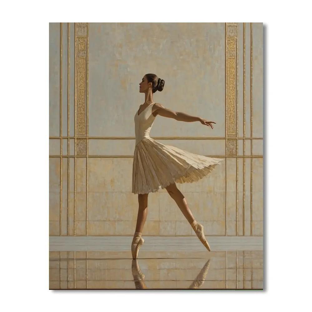 Ingres Inspired Poised Dancer Numbered painting kits