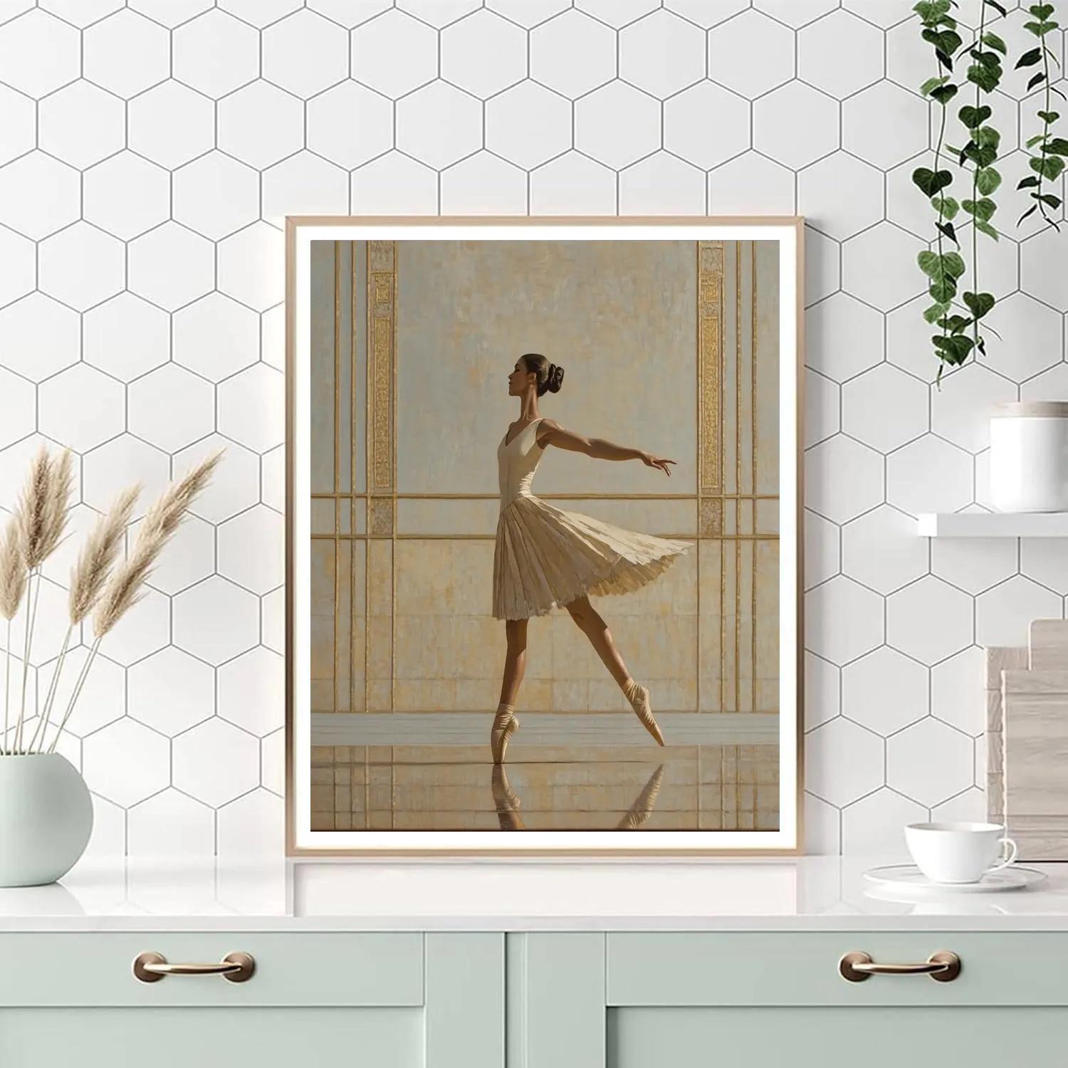 Ingres Inspired Poised Dancer Numbered painting kits