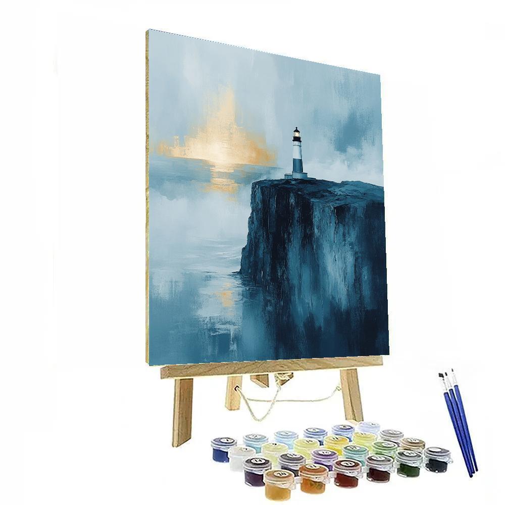 Caspar David Friedrich Inspired Lighthouse painting number kit