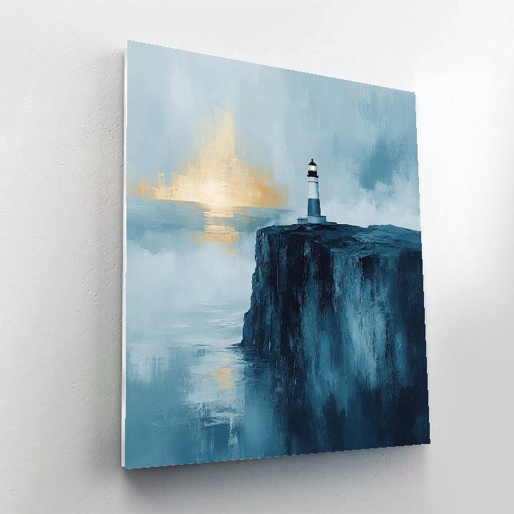 Caspar David Friedrich Inspired Lighthouse painting number kit