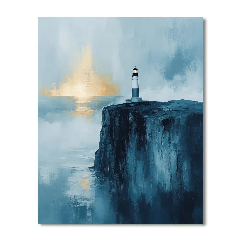 Caspar David Friedrich Inspired Lighthouse painting number kit