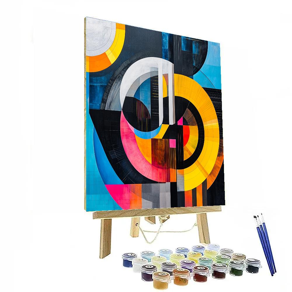 Kandinsky Inspired Racing Lines Painting by numbers kit