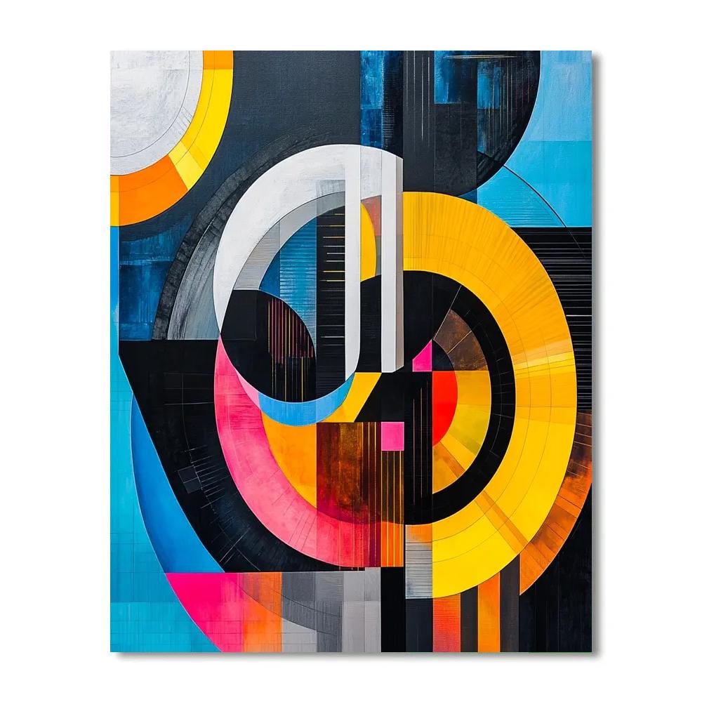 Kandinsky Inspired Racing Lines Painting by numbers kit