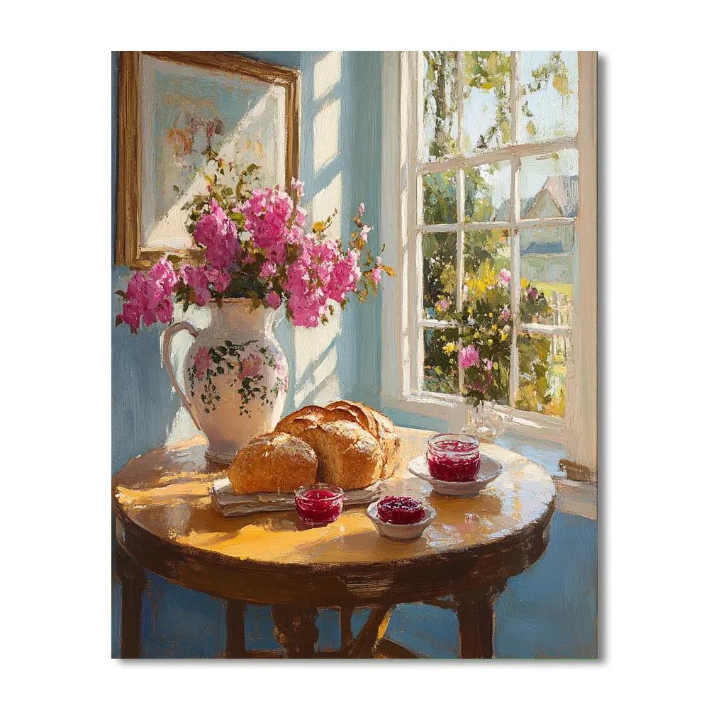 Bonnard Inspired Afternoon Bread Number painting