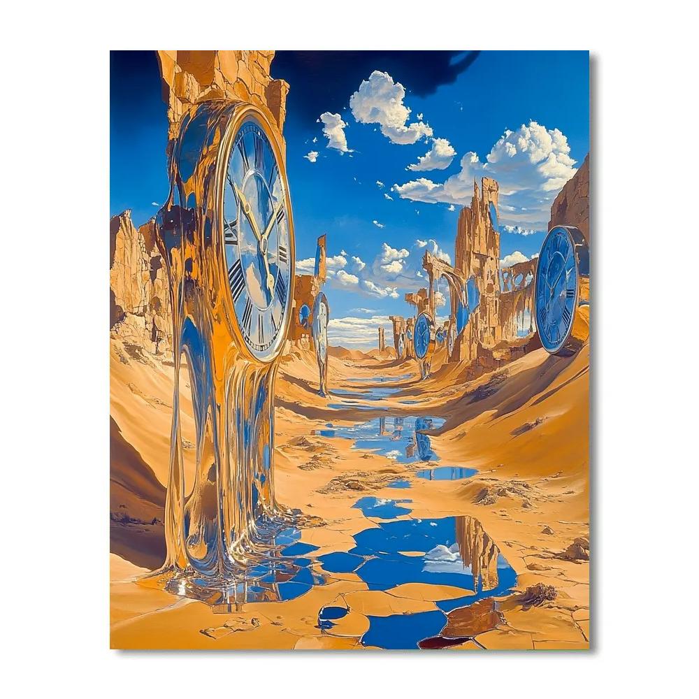 Salvador Dali Inspired Desert Illusions DIY paint by numbers