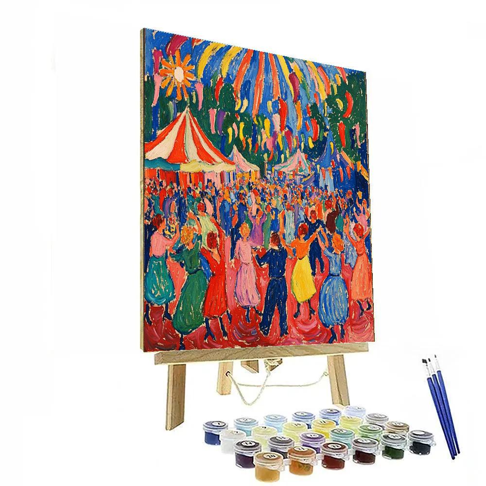 Henri Matisse Inspired Colorful Festival Paint by numbers kits
