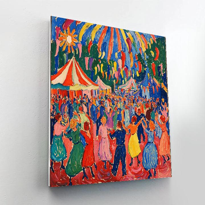 Henri Matisse Inspired Colorful Festival Paint by numbers kits