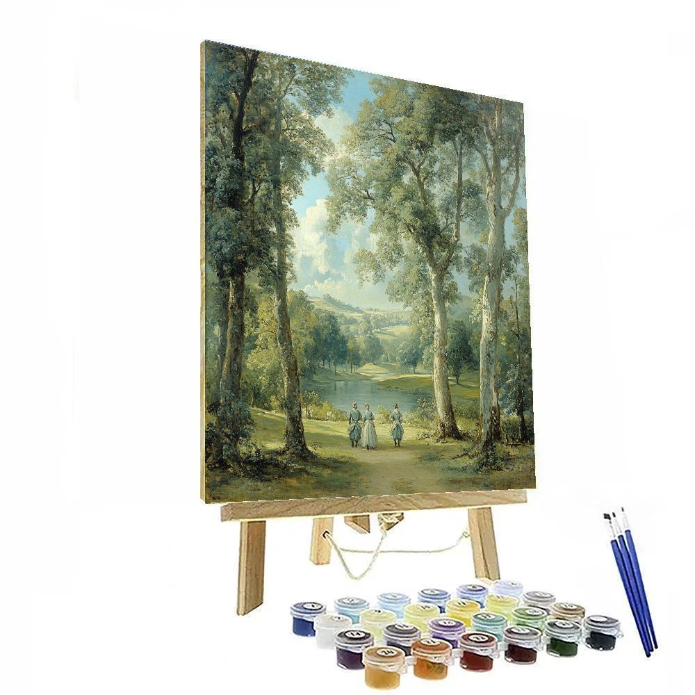 Thomas Gainsborough Inspired Elegant Park DIY paint by numbers