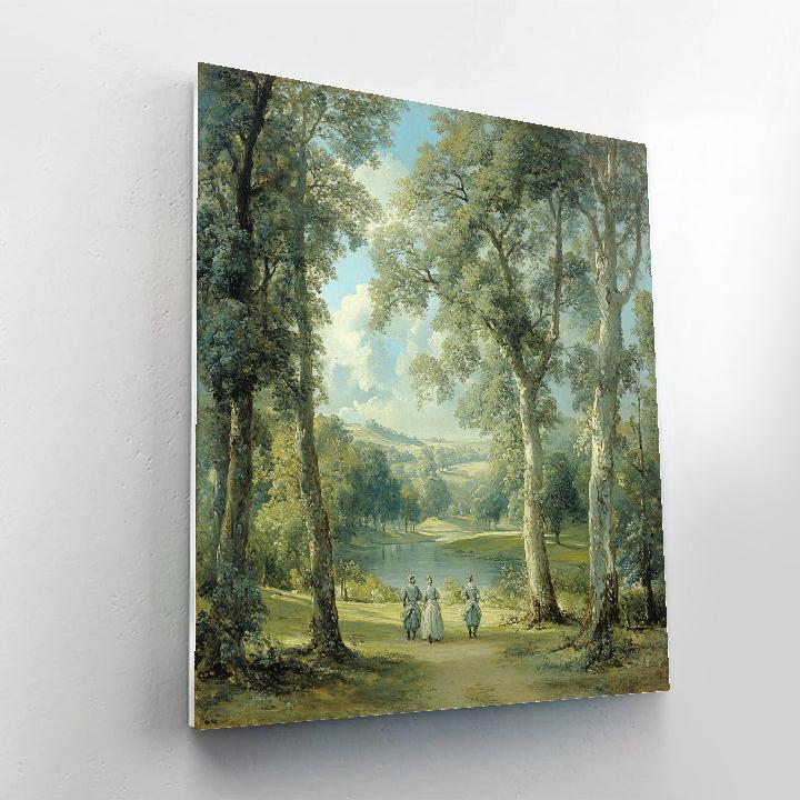 Thomas Gainsborough Inspired Elegant Park DIY paint by numbers