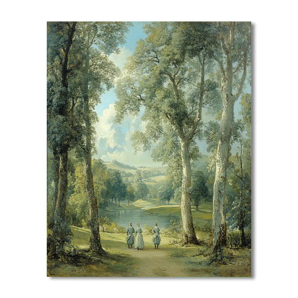Thomas Gainsborough Inspired Elegant Park DIY paint by numbers