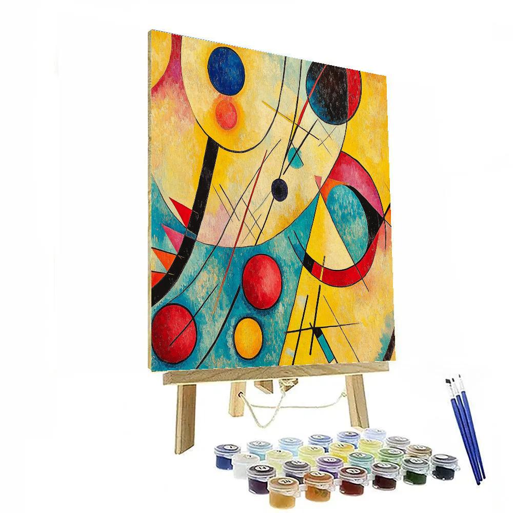 Wassily Kandinsky Inspired Musical Abstraction Numbered painting kits