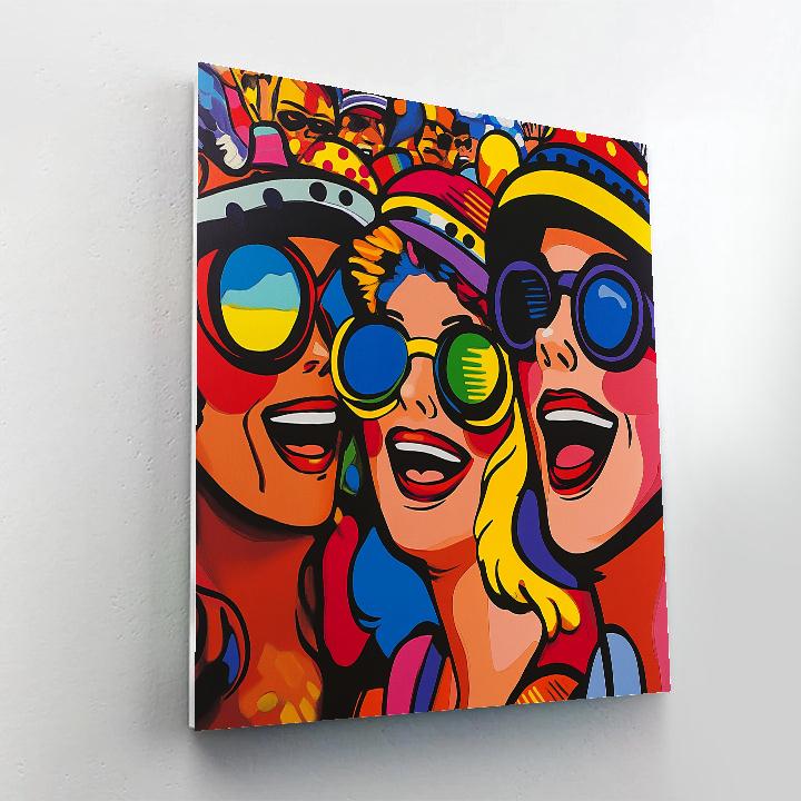 Roy Lichtenstein Inspired Comic Festival Painting by numbers kit